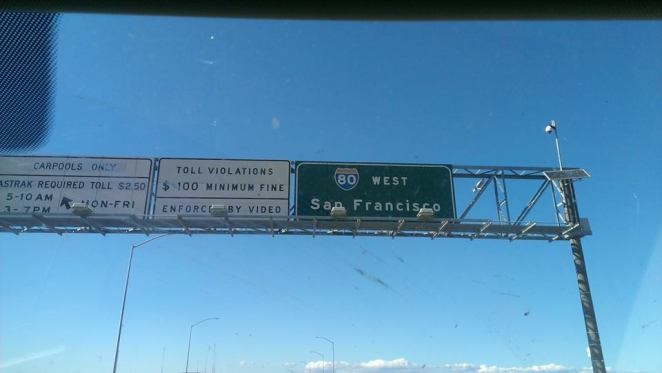 On the way to downtown San Francisco